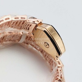 Bvlgari An Factory Fashion Diamond Quartz Watch For Women Rose Gold