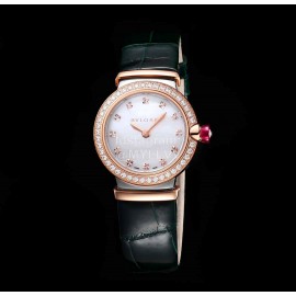 Bvlgari An Factory 28mm Dial Watch For Women White