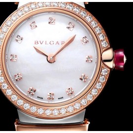 Bvlgari An Factory 28mm Dial Watch For Women White