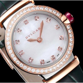 Bvlgari An Factory 28mm Dial Watch For Women White