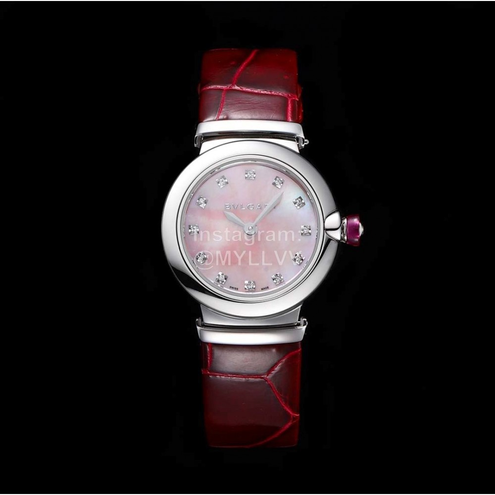 Bvlgari An Factory 28mm Dial Watch For Women Pink
