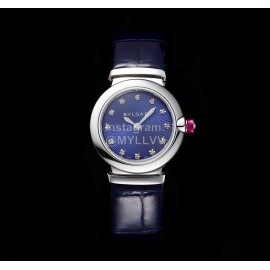 Bvlgari An Factory 28mm Dial Watch For Women Blue