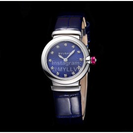 Bvlgari An Factory 28mm Dial Watch For Women Blue
