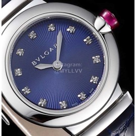 Bvlgari An Factory 28mm Dial Watch For Women Blue