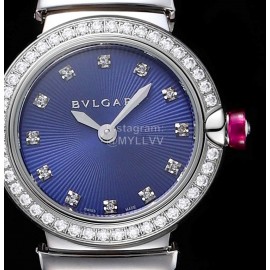 Bvlgari An Factory Fashion 28mm Dial Watch For Women Blue