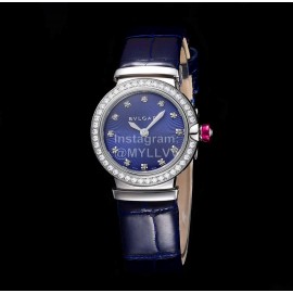 Bvlgari An Factory Fashion 28mm Dial Watch For Women Blue