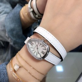 Bvlgari Bv Factory Serpenti Series Watch For Women White