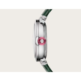 Bvlgari Lvcea Sapphire Crystal Diamond Watch Green