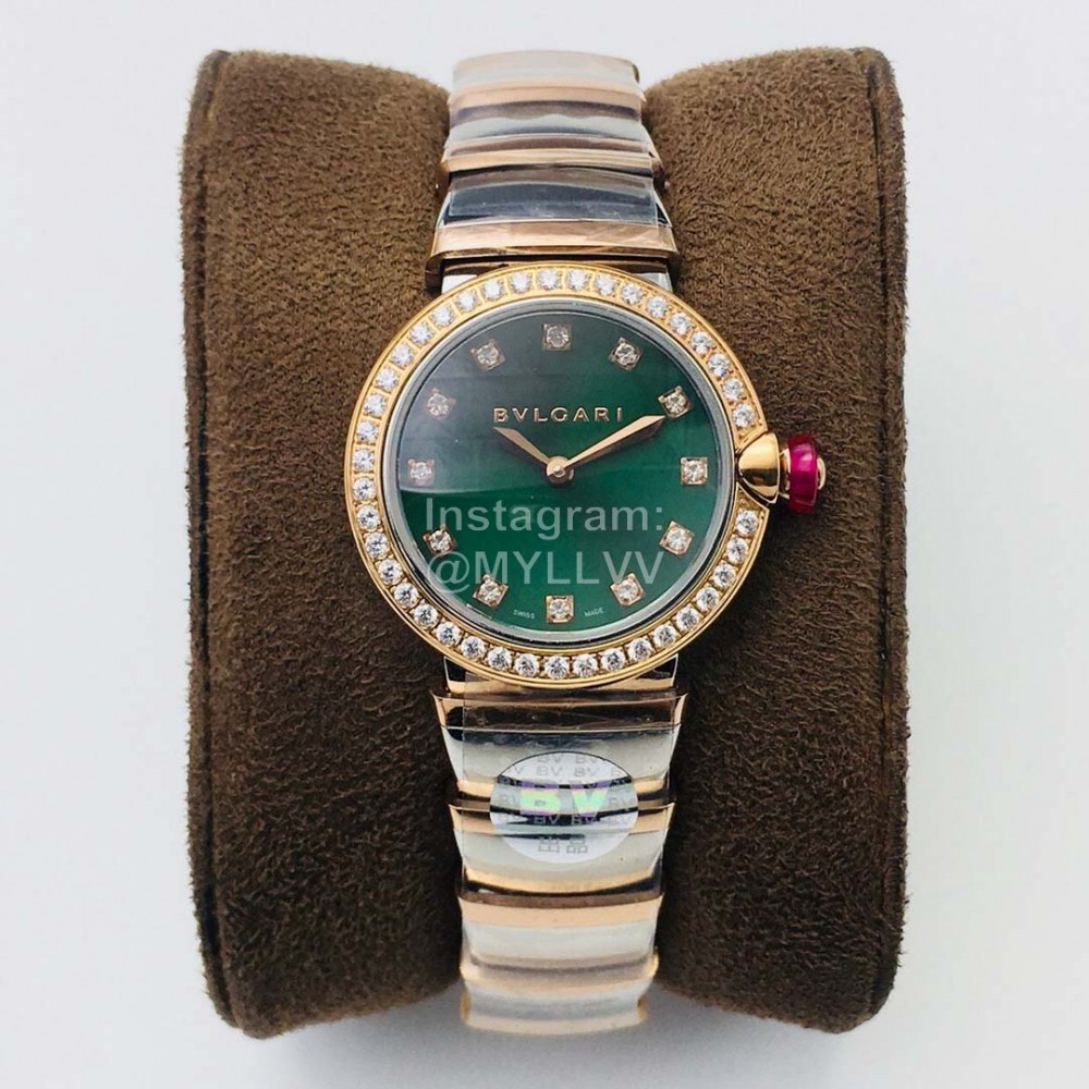 Bvlgari Bv Factory 33mm Dial Watch For Women Green