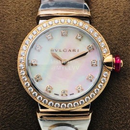 Bvlgari Bv Factory 33mm Dial Watch For Women White