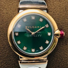 Bvlgari Bv Factory 33mm Green Dial Watch For Women