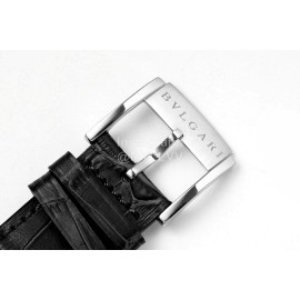 Bvlgari Octo Roma 41mm Dial Leather Strap Watch For Men Blue