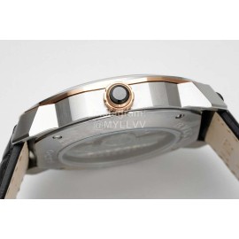 Bvlgari Octo Roma 41mm Dial Leather Strap Watch For Men Black