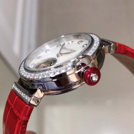 Bvlgari Lvcea Series Fashion Cowhide Strap Watch For Women