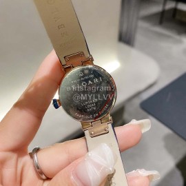 Bvlgari Aventurine 33mm Dial Leather Strap Watch For Women