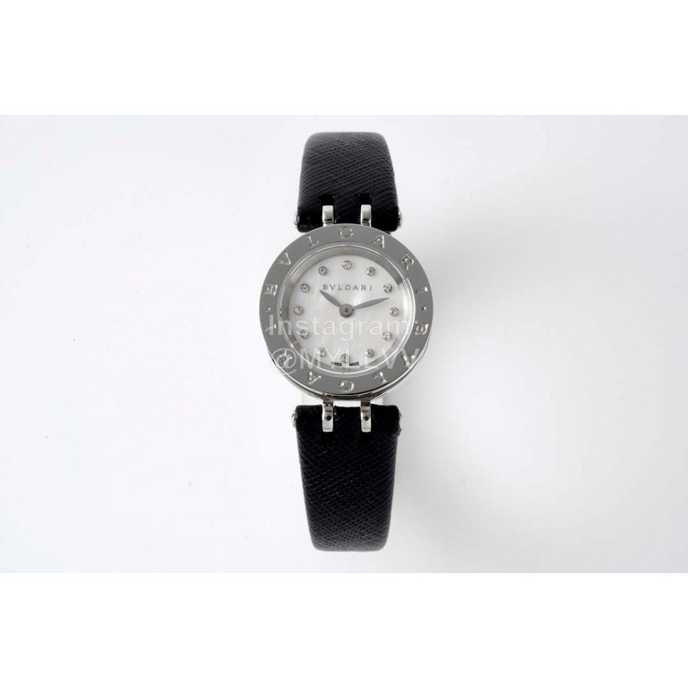 Bvlgari B.Zero 1 Cowhide Strap 23mm Dial Watch Black