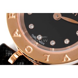 Bvlgari B.Zero 1 Black Cowhide Strap 23mm Dial Watch