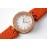 Bvlgari B.Zero 1 Cowhide Strap 23mm Dial Watch Orange