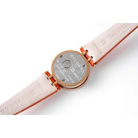 Bvlgari B.Zero 1 Cowhide Strap 23mm Dial Watch Orange