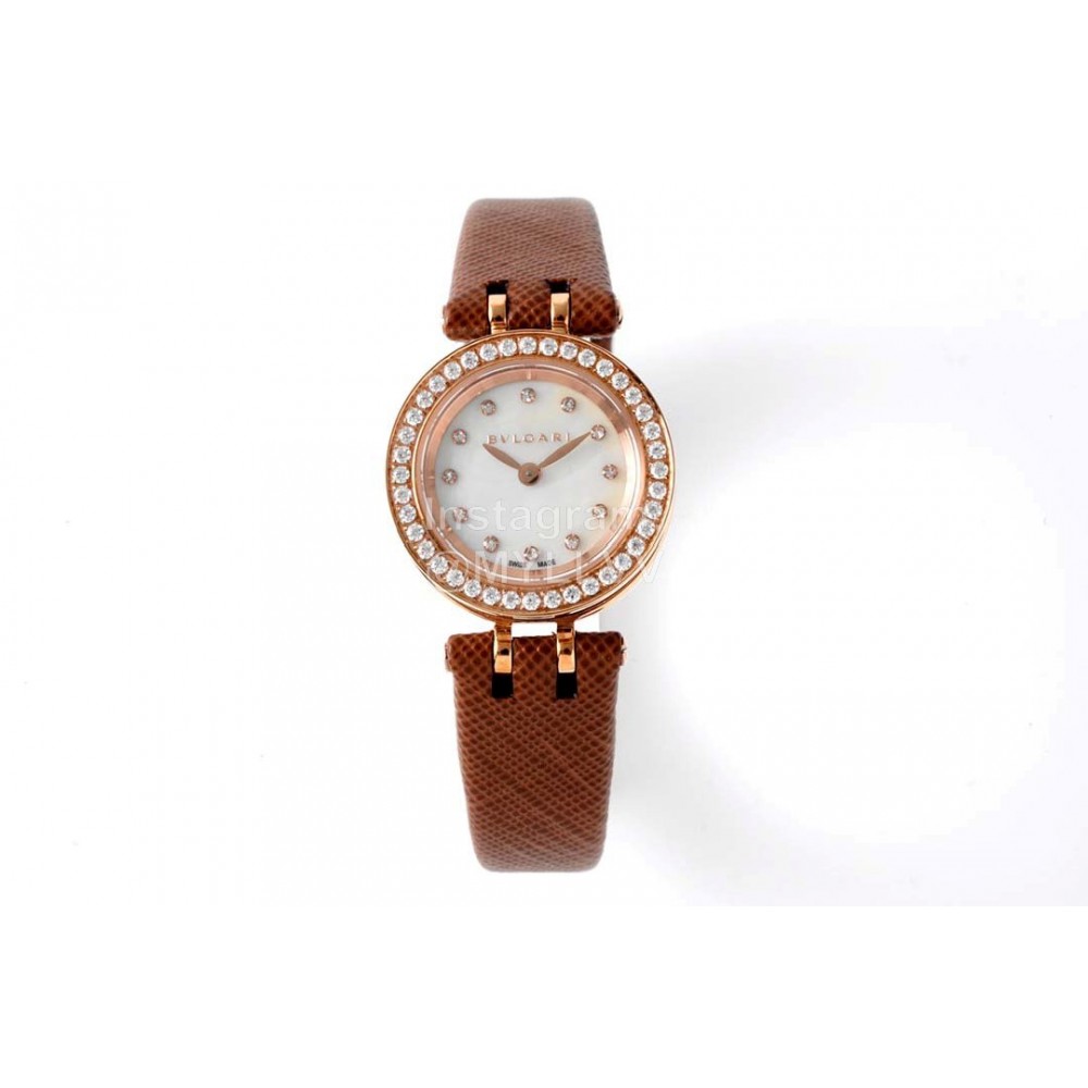 Bvlgari B.Zero 1 Cowhide Strap 23mm Dial Watch Brown