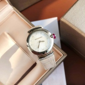 Bvlgari Fashion Leather Strap 28mm Dial Watch For Women