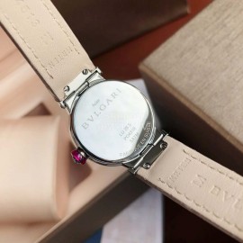 Bvlgari Fashion Leather Strap 28mm Dial Watch For Women