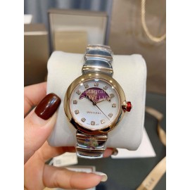 Bvlgari Fashion 33mm Dial Lunar Watch Purple