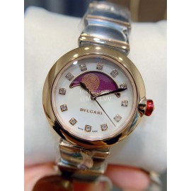 Bvlgari Fashion 33mm Dial Lunar Watch Purple