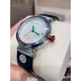 Bvlgari Calendar Leather Strap 33mm Dial Watch 