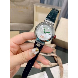 Bvlgari Calendar Leather Strap 33mm Dial Watch 