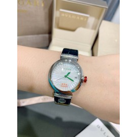 Bvlgari Calendar Leather Strap 33mm Dial Watch 