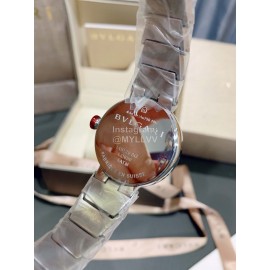 Bvlgari Calendar Steel Strap Diamond Watch 