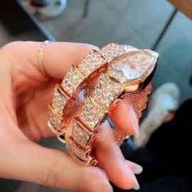 Bvlgari Serpenti Fashion Sapphire Glass Diamond Watch