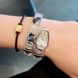 Bvlgari Serpenti Sapphire Glass Diamond Watch