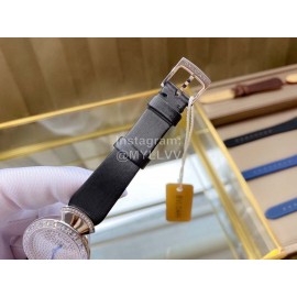 Bvlgari 36mm Diamond Dial Soft Strap Watch For Women