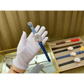 Bvlgari 36mm Diamond Dial Soft Leather Strap Watch For Women