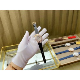 Bvlgari 36mm Diamond Gold Dial Soft Strap Watch Fo..