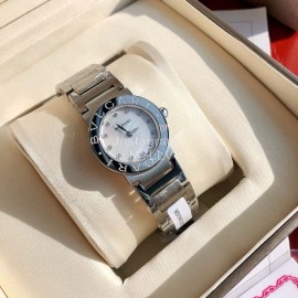 Bvlgari Fashion Binling Binling Steel Strap Diamond Watch