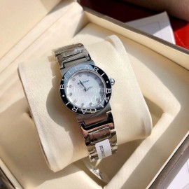 Bvlgari Fashion Binling Binling Steel Strap Diamond Watch