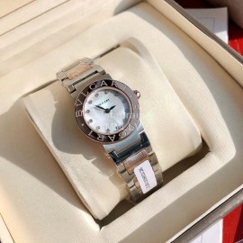 Bvlgari Fashion Steel Strap Diamond Watch