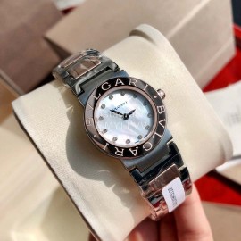 Bvlgari Fashion Steel Strap Diamond Watch