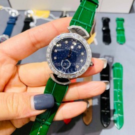 Bvlgari Blingbling Diamond Soft Strap Watch Green