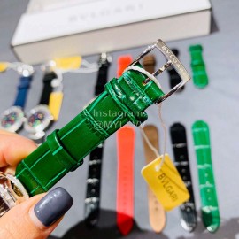 Bvlgari Blingbling Diamond Soft Strap Watch Green