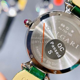 Bvlgari Blingbling Diamond Soft Strap Watch Green