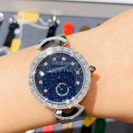 Bvlgari Blingbling Diamond Soft Strap Watch Green