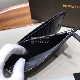 Bottega Veneta Fashion Woven Cowhide Long Zipper Wallet Black
