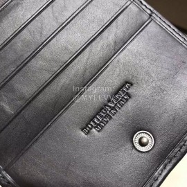 Bottega Veneta Fashion Woven Cowhide Long Zipper Wallet Black
