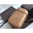 Bottega Veneta Sheepskin Woven Antique Hand Bag Brown