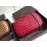Bottega Veneta Sheepskin Woven Antique Hand Bag Red