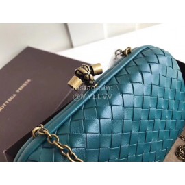 Bottega Veneta Sheepskin Woven Antique Hand Bag Green